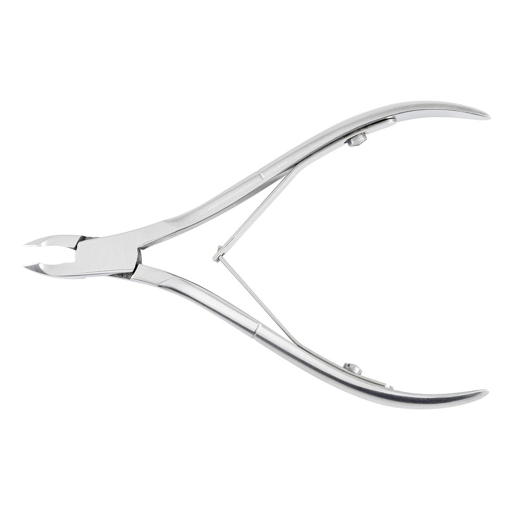 Alicate de cutículas Dreiturm satinado articulación superpuesta con doble muelle