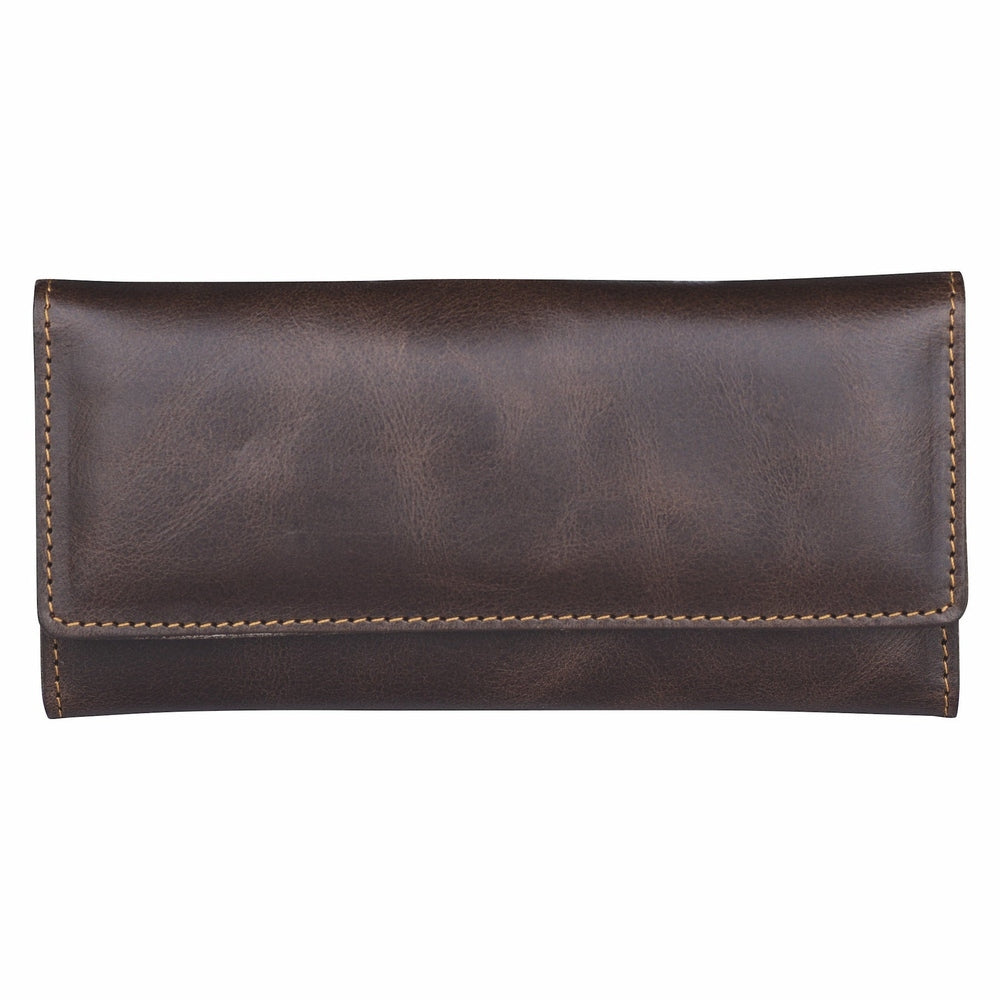 Trousse de manucure Erbe Antik marron en cuir avec instruments Inox – vue 2