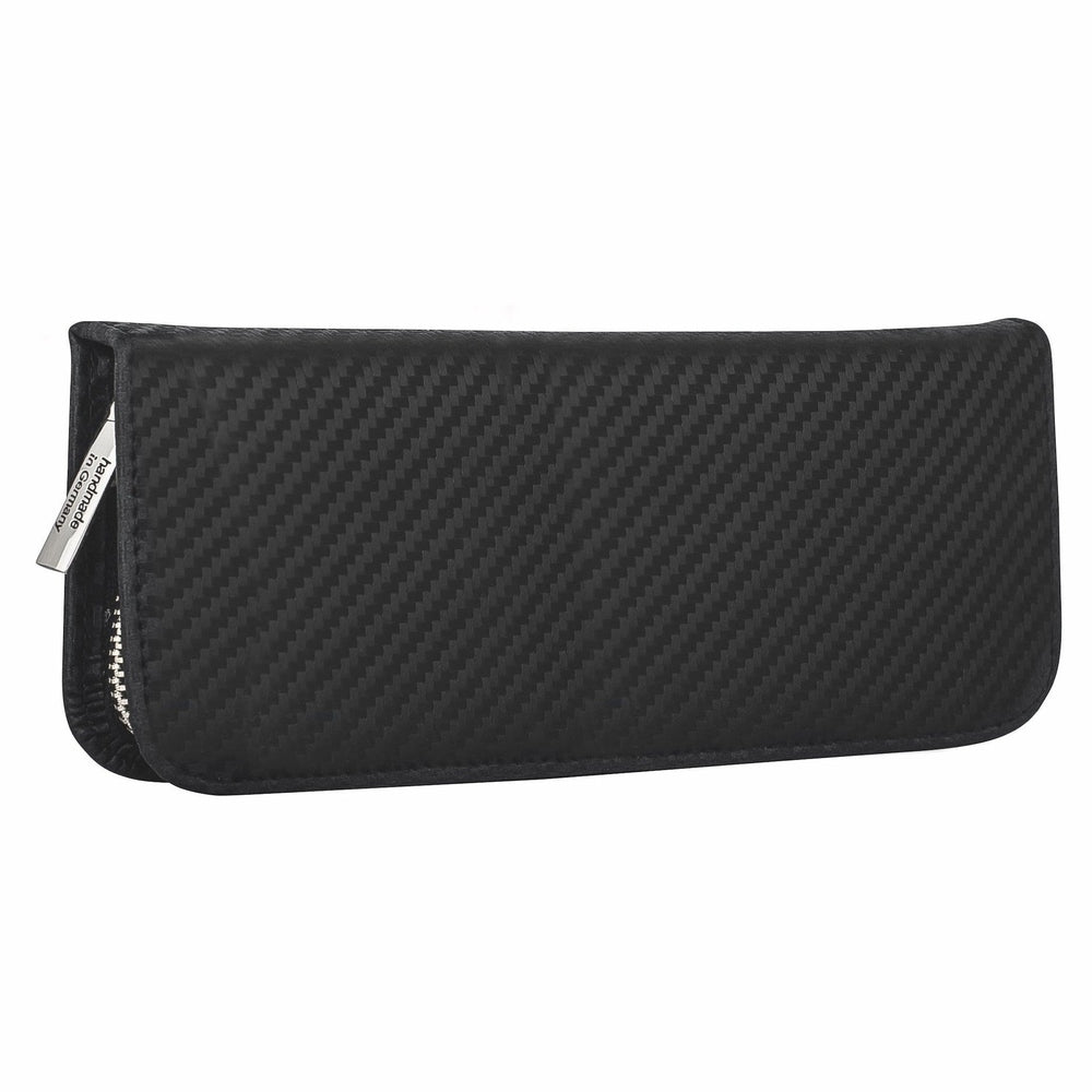Etui do manicure Erbe Carbon inox 5-częściowe – Kolor czarny