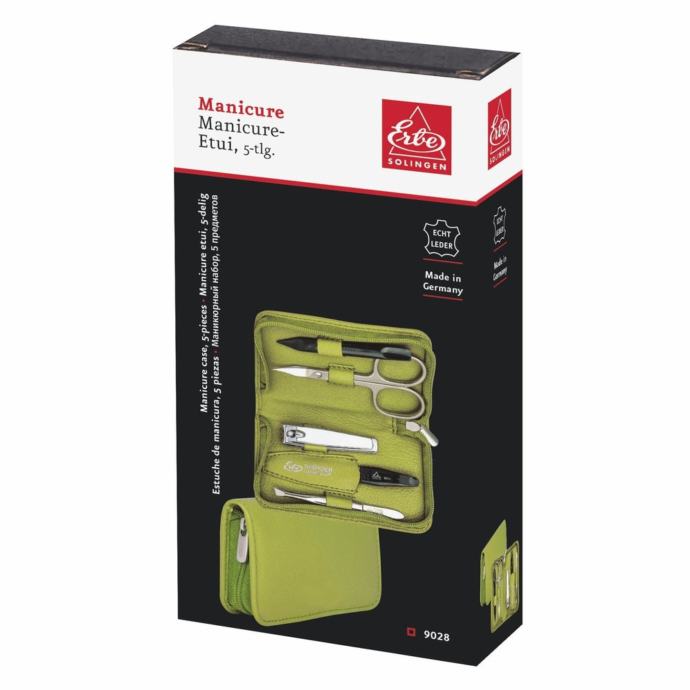 Erbe Manicure Zipper Case Green 5-piece – Case in green, view 3