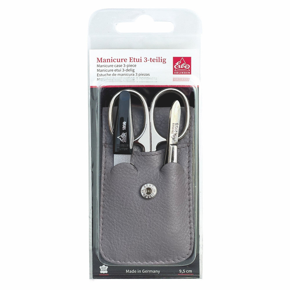 Erbe Manicure Pocket Case Grey Blister Pack – Case in grey, view 3