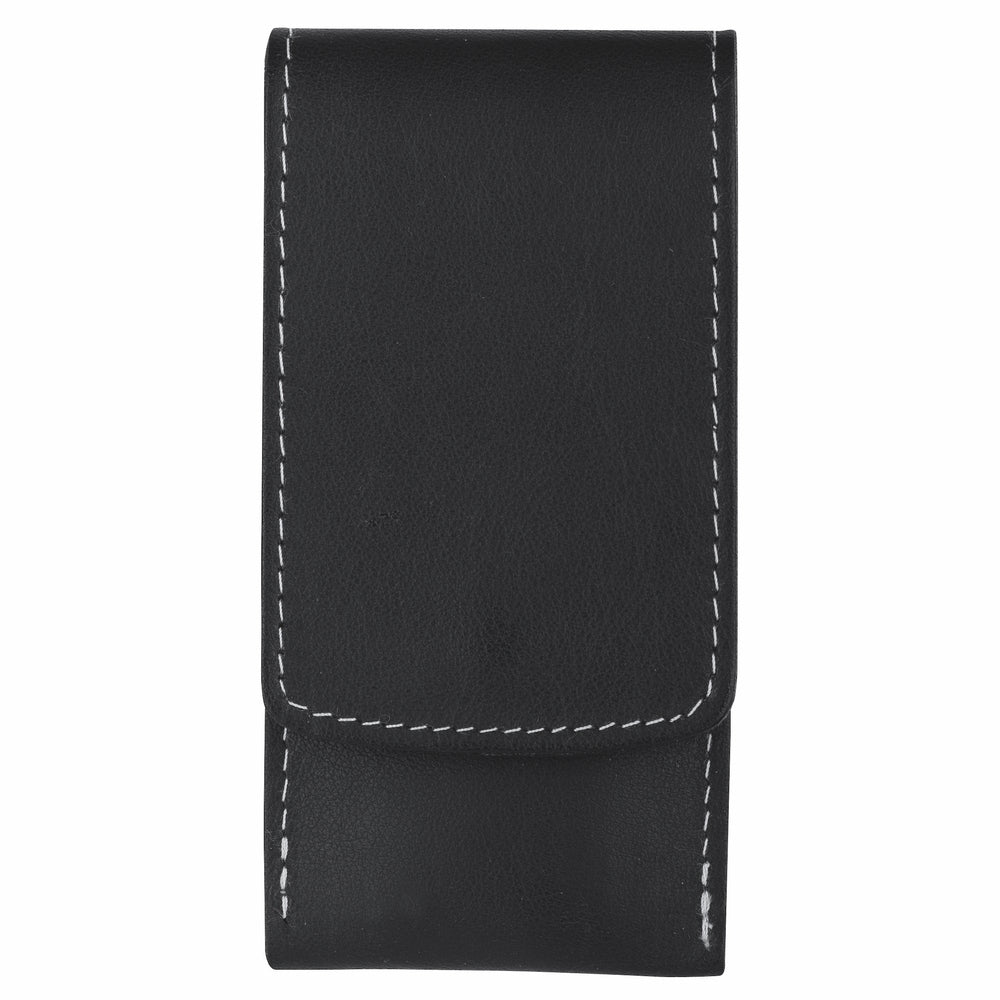 Etui kieszonkowe do manicure Erbe inox czarne Travel 3-częściowe – Kolor czarny, srebrny, widok 3