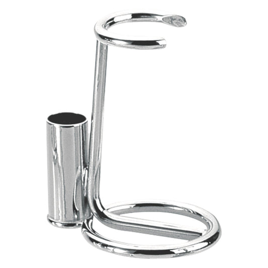 Erbe Brush and Razor Stand Chrome-Plated – Chrome-plated, high-gloss finished metal, view 2
