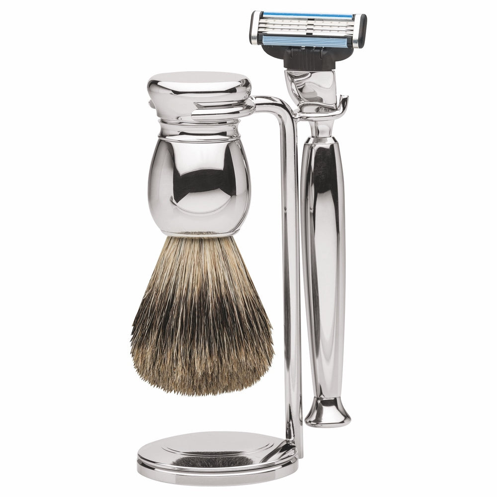 Erbe Shaving Set Milano Metal Mach3