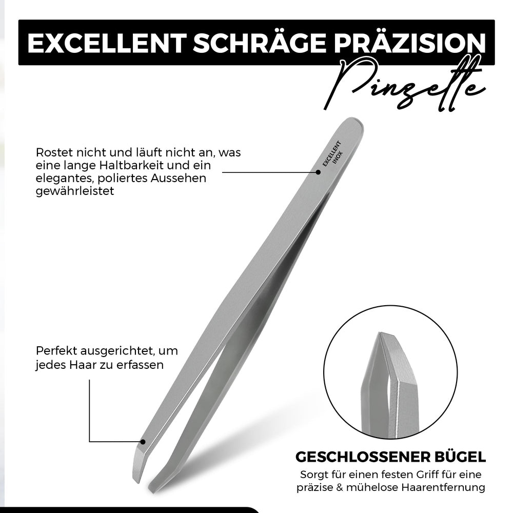 Excellent tweezers, angled shape for cosmetics and home use – view 7