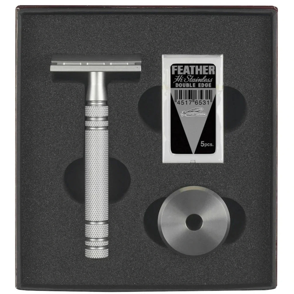 Feather AS-D2S im Set mit Ständer, Rasierklingen und Lackbox – Ansicht 2