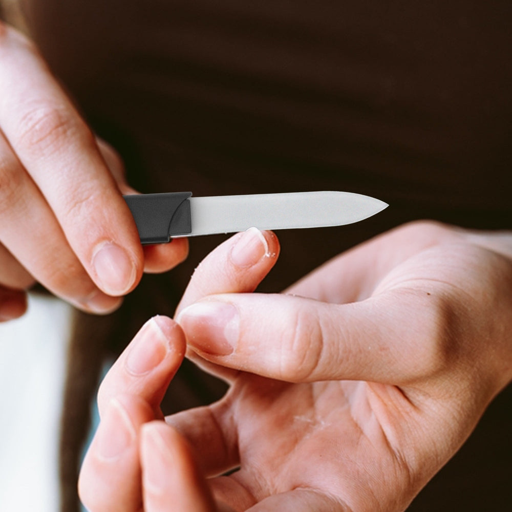 Set con tre lime per unghie in vetro per manicure a casa e in viaggio – vista 10