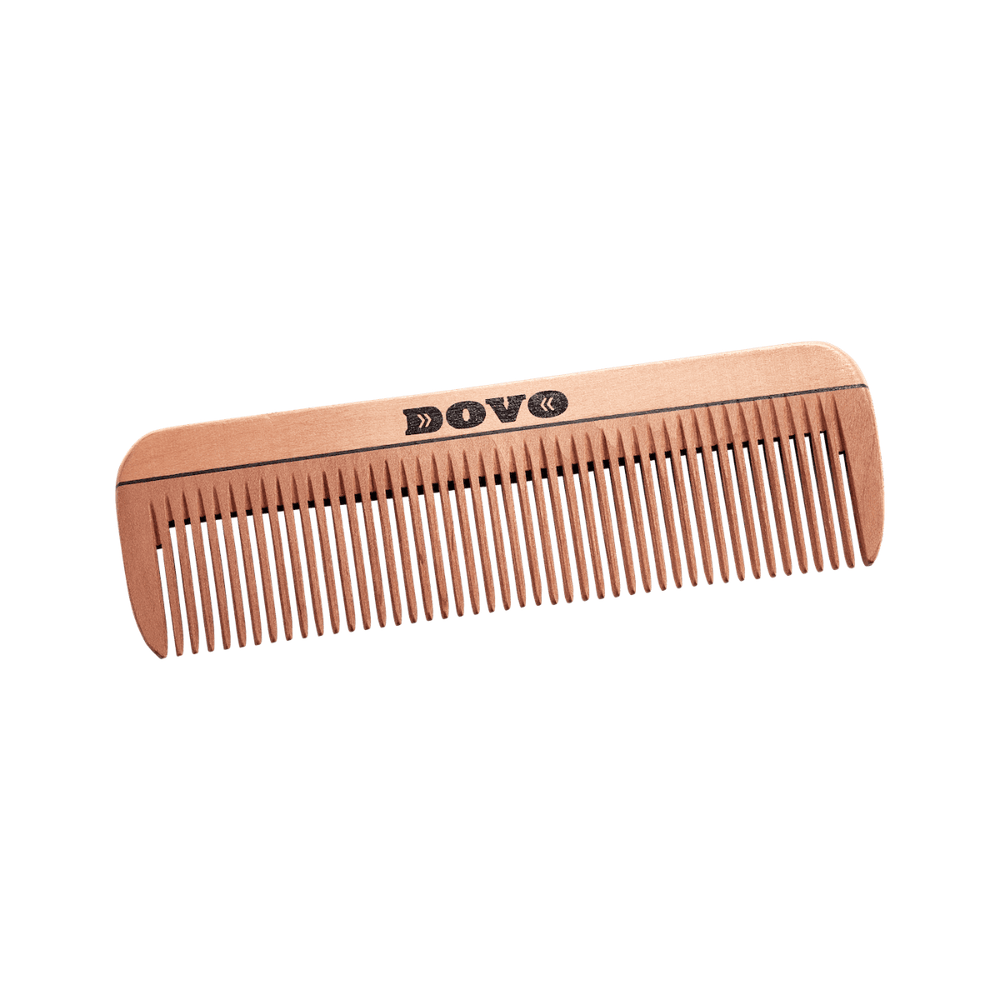 Mini peigne de poche Dovo en bois de poirier, fin