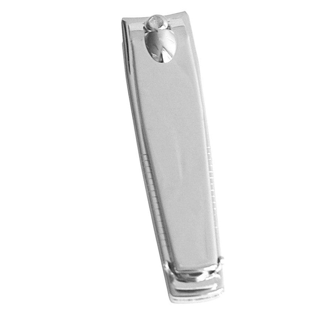Nail clippers, high-gloss chrome-plated, with file, 6 cm