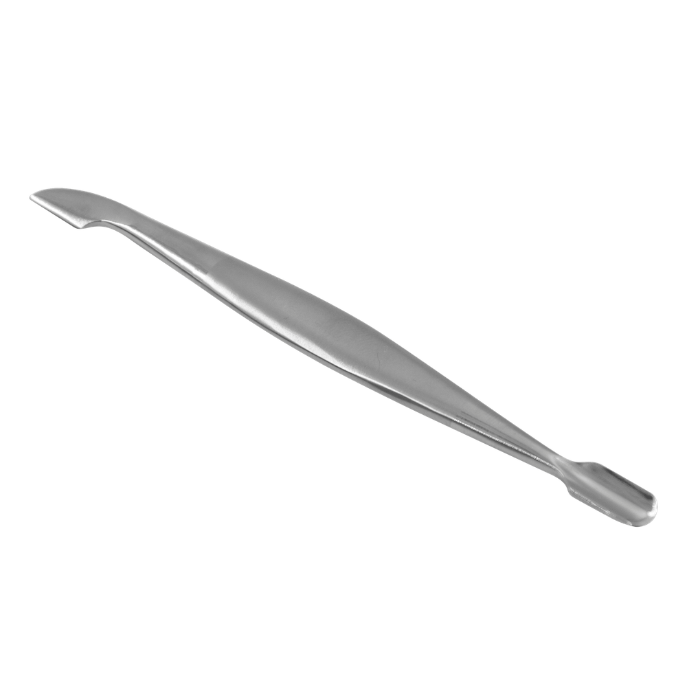 Double instrument of flat nail knife and cuticle pusher from Excellent, 12.5 cm
