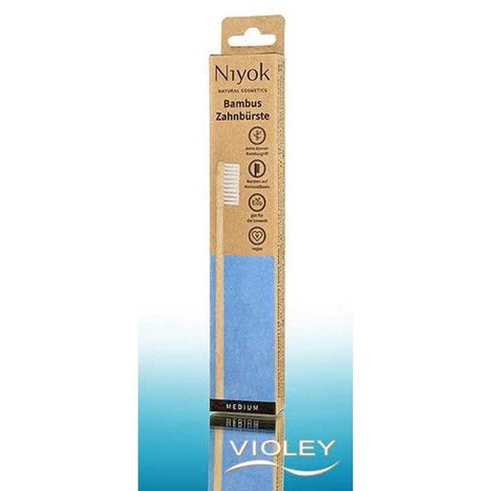 Cepillo de dientes de bambú Niyok Ocean Protection – Bambú, cerdas a base de aceite de ricino