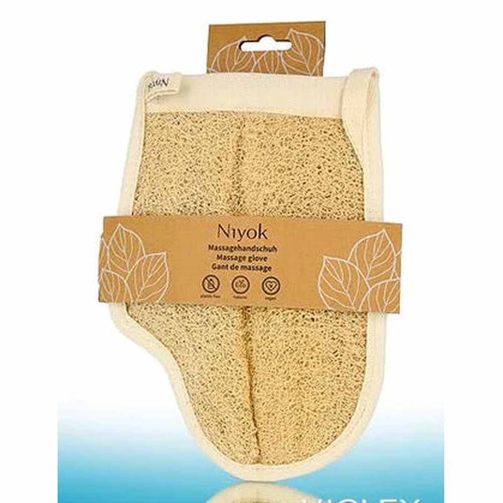 Niyok rękawica do masażu, luffa i bawełna
