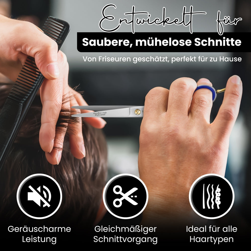Ciseaux de coiffure professionnels en acier inoxydable – Acier inoxydable, vue 7