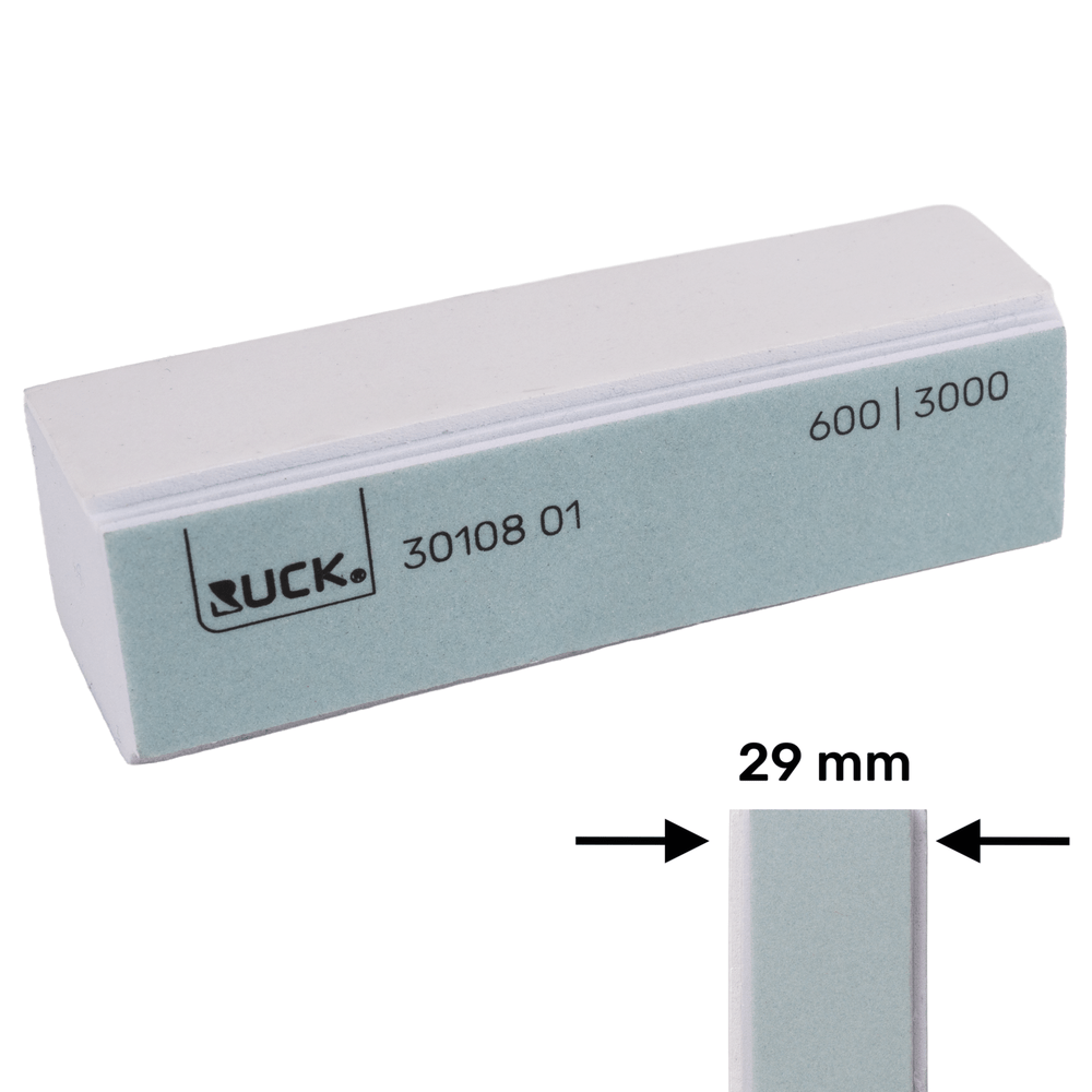 Blocchetto buffer a 2 lati RUCK menta/bianco