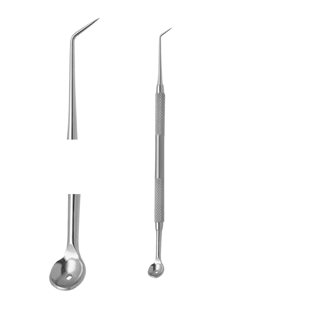 Cotton hook & comedone extractor