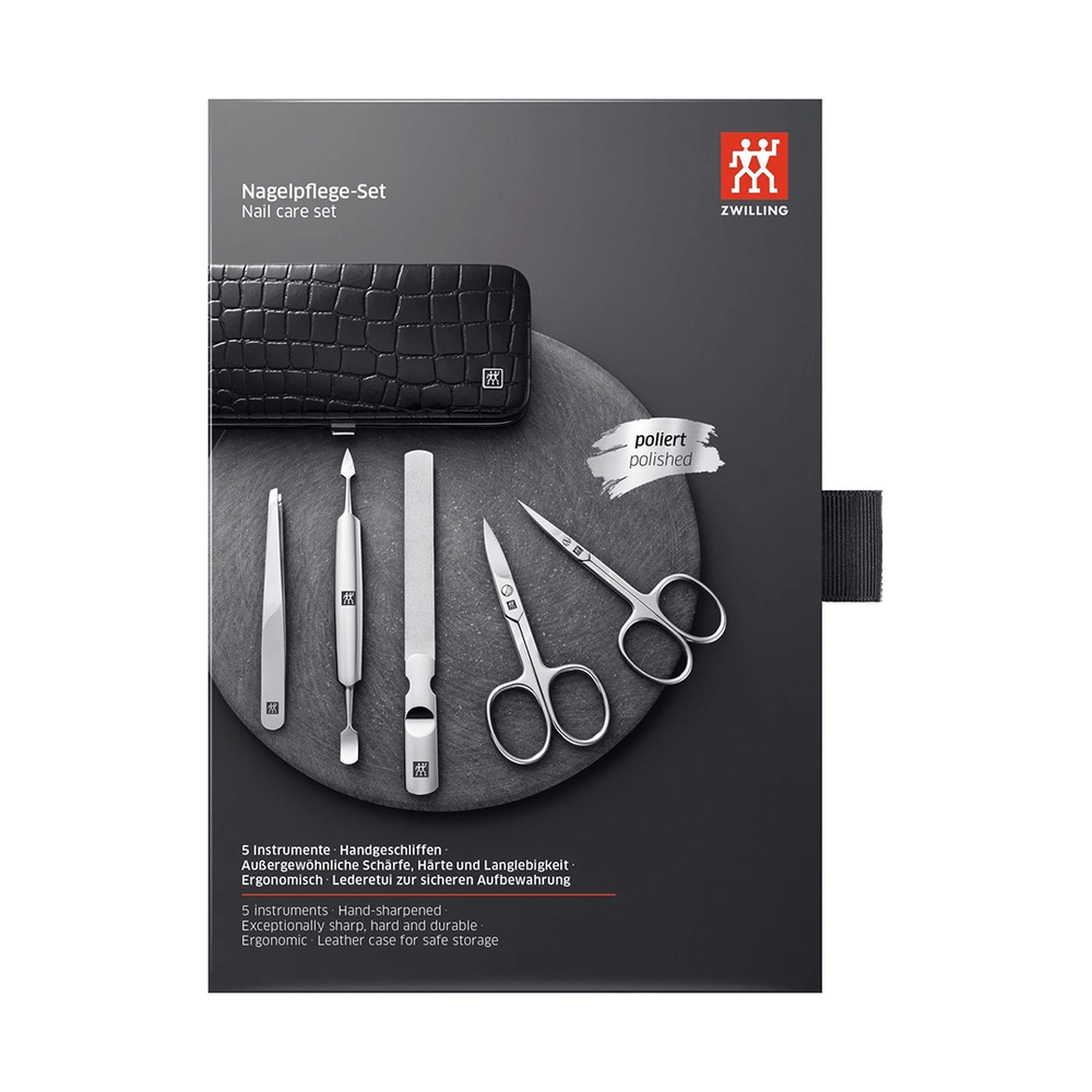 Set manicure classico ZWILLING in pelle nera – Lunghezza 9 cm, vista 6