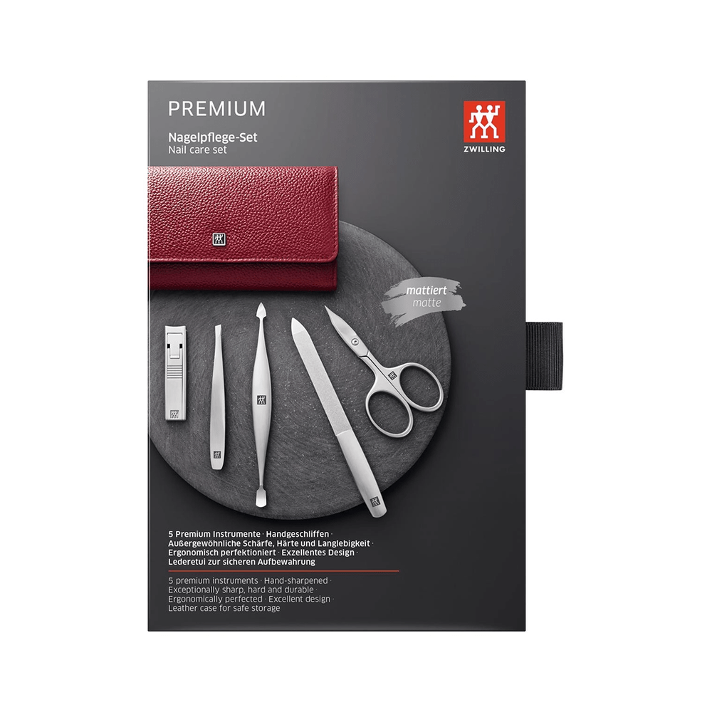 Set de manicura Zwilling Twinox para casa y viaje en estuche de piel – vista 6