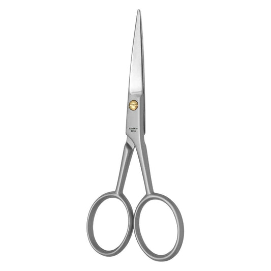 Beard scissors with slim shanks and pointed blades for shaping the beard