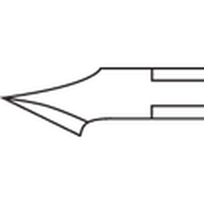 Alicate de cutículas AESCULAP HF443R – Dibujo
