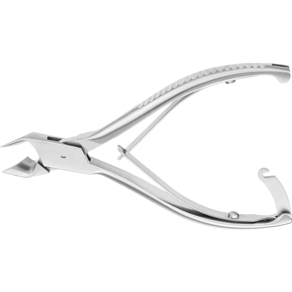 AESCULAP nail nippers HF211R – 13.5 cm, curved cutting edge with buffer spring