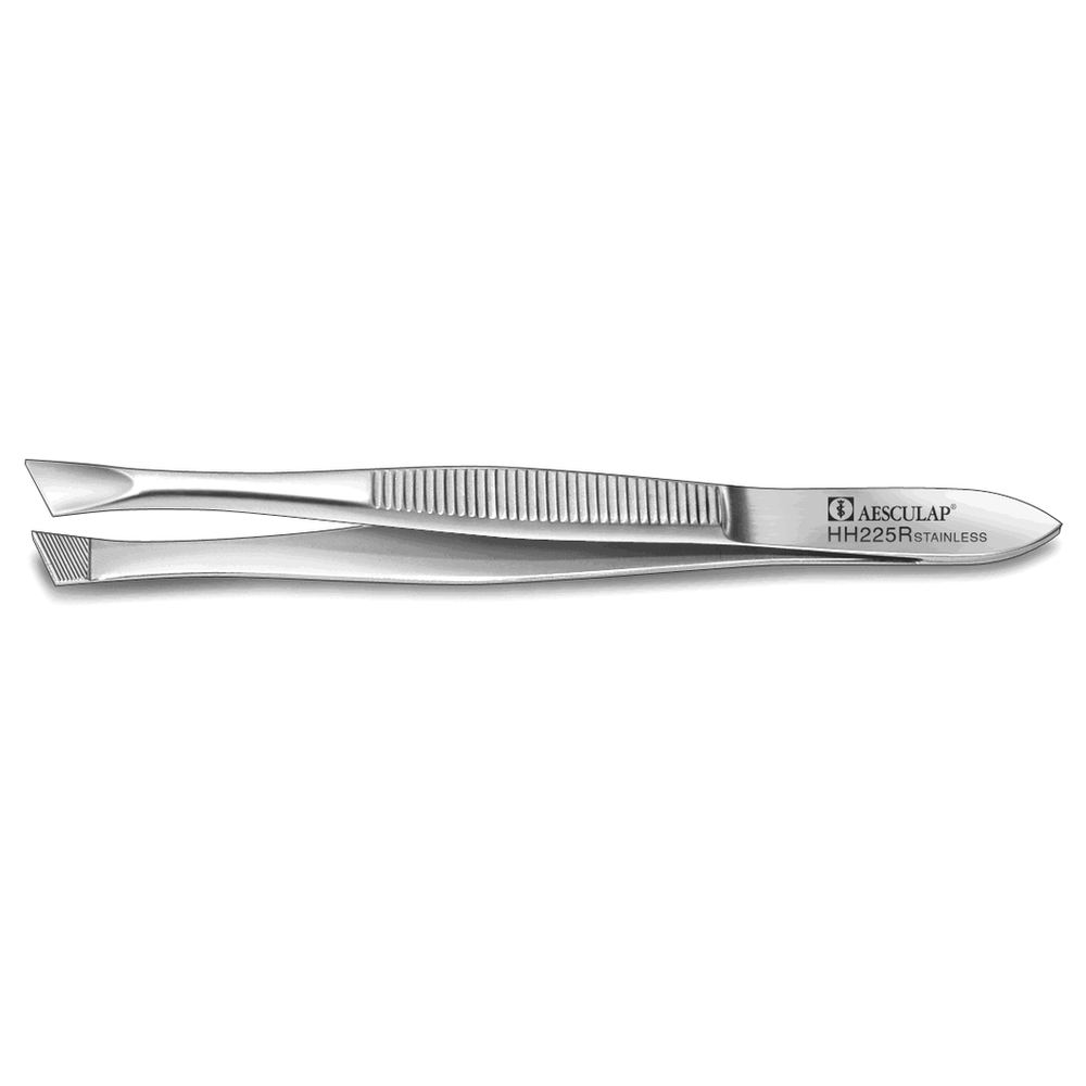 AESCULAP pincet afgeschuind 9 cm HH225R – Roestvrij staal