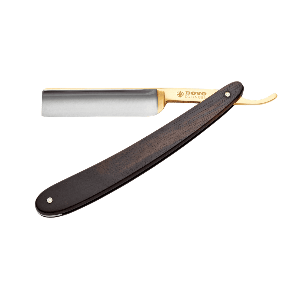 DOVO Apex 5/8 inch scheermes met rechte kop en ebbenhouten heften