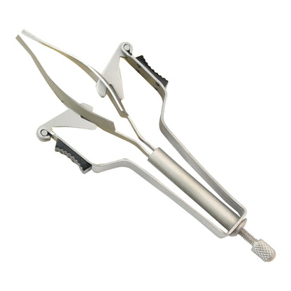 Excellent Automatikpinzette 12 cm mit schräger Spitze aus rostfreiem Edelstahl