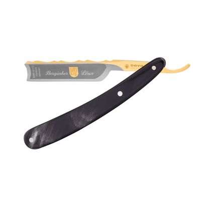 DOVO Bergischer Löwe 5/8 inch scheermes met heften van Afrikaanse runderhoorn