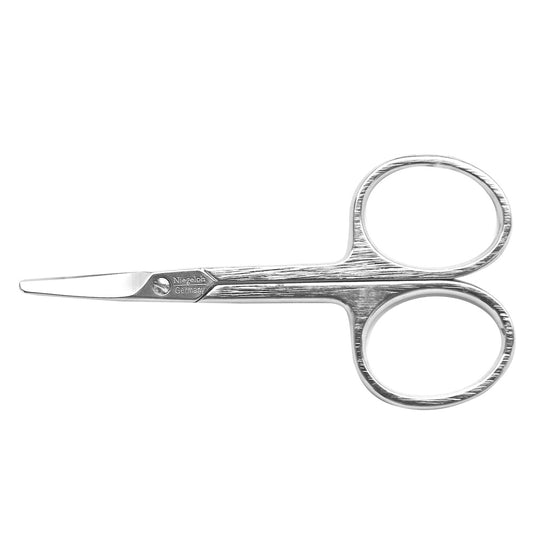 Niegeloh babyschaar uit Solingen, vernikkeld, 8 cm, met fijn geslepen snijbladen