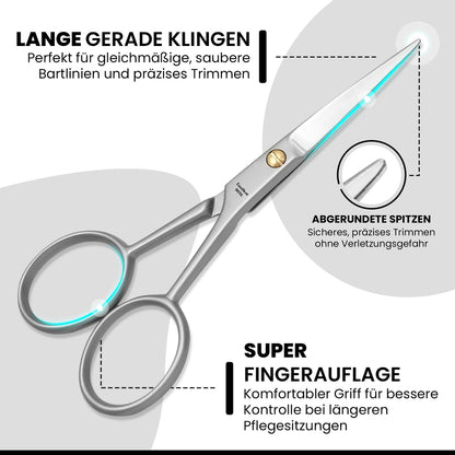 Ciseaux à barbe 12 cm – Soin des cheveux