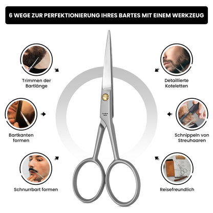 Ciseaux à barbe 12 cm – Acier inoxydable, vue 4