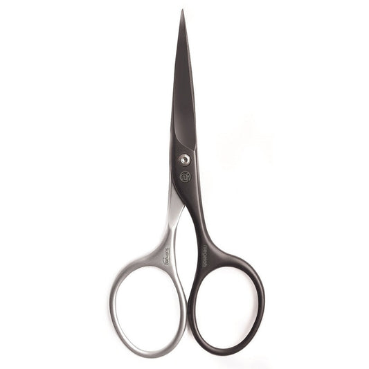 Niegeloh beard scissors Inox style Titanium in black with pointed blades from Solingen