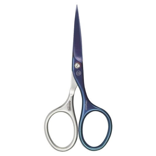 Beard Scissors Inox style Titanium, steel blue
