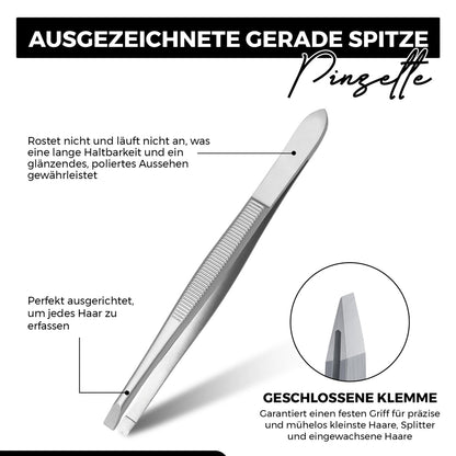 Eyelash tweezers - straight tip – Length 9 cm, view 6