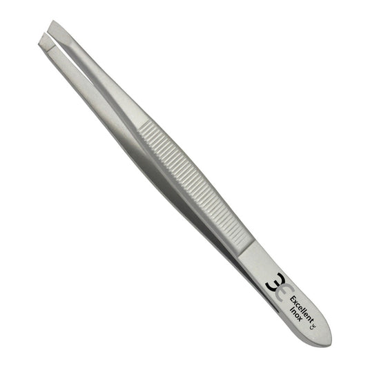 Wimperpincet met schuine puntvorm, 9 cm, voor het epileren van wenkbrauwen