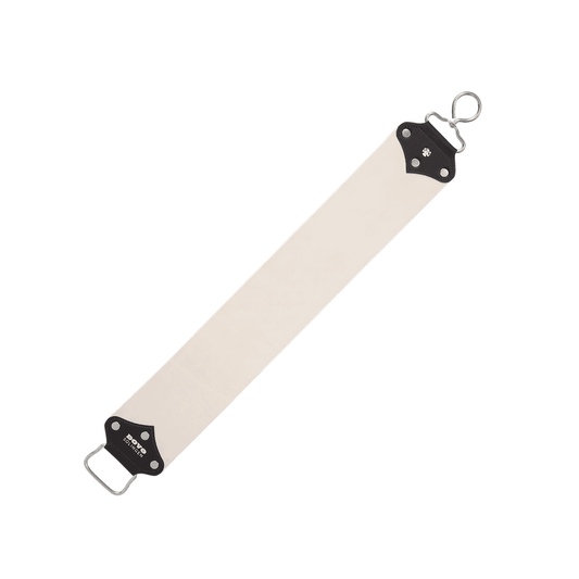 DOVO XL leather strop as a hanging strop for stropping straight razors