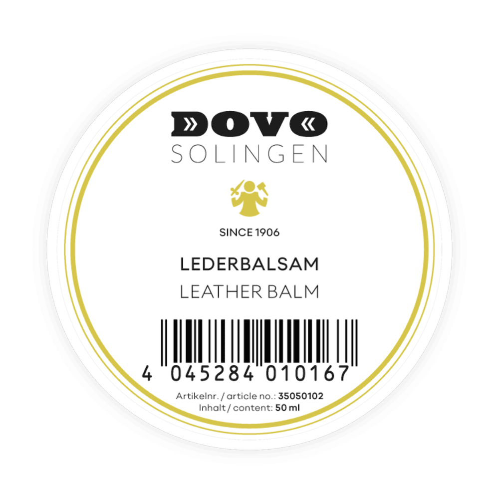 Dovo Leather Balm – Care for Stropping Straps – Colour white-yellow