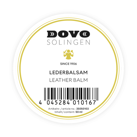 Dovo Leather Balm – Care for Stropping Straps – Colour white-yellow