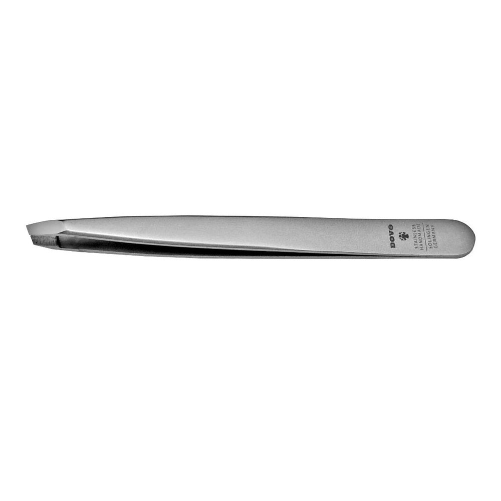 Dovo tweezers made of satin-finished stainless steel with wide, ergonomic grip