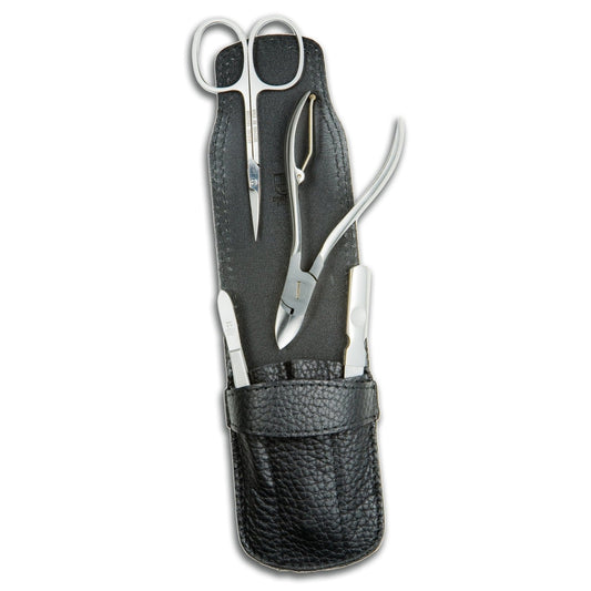 Dreiturm manicure case 4-piece with scissors and nippers – Made in Solingen