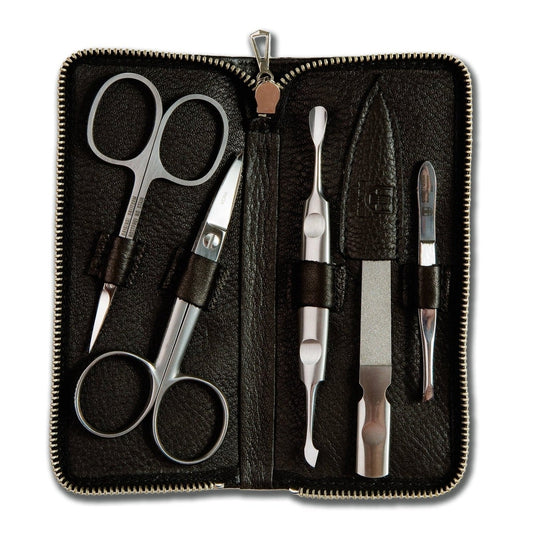 Estuche de manicura Dreiturm de 5 piezas con tijeras y cortaúñas – Made in Solingen