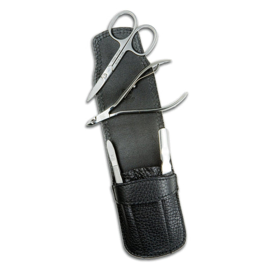 Dreiturm manicure-etui 4-delig uit Solingen met verzorgingsinstrumenten, Made in Germany