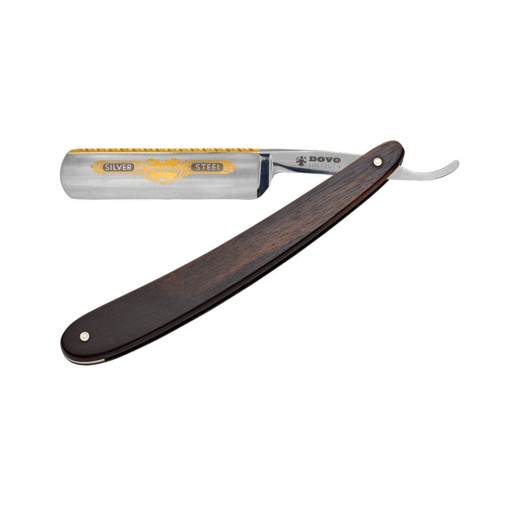 Dovo PRIMA EBONY straight razor – Aluminium (body), stainless steel (components)