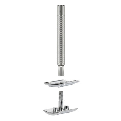 PRIMO II safety razor by DOVO, head and handle in detail – view 2