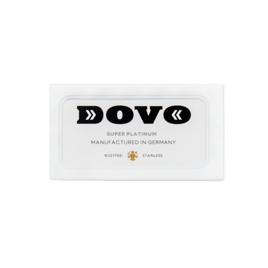 Dovo SUPER PLATINUM razor blades – double-edged – Stainless steel (platinum-coated)