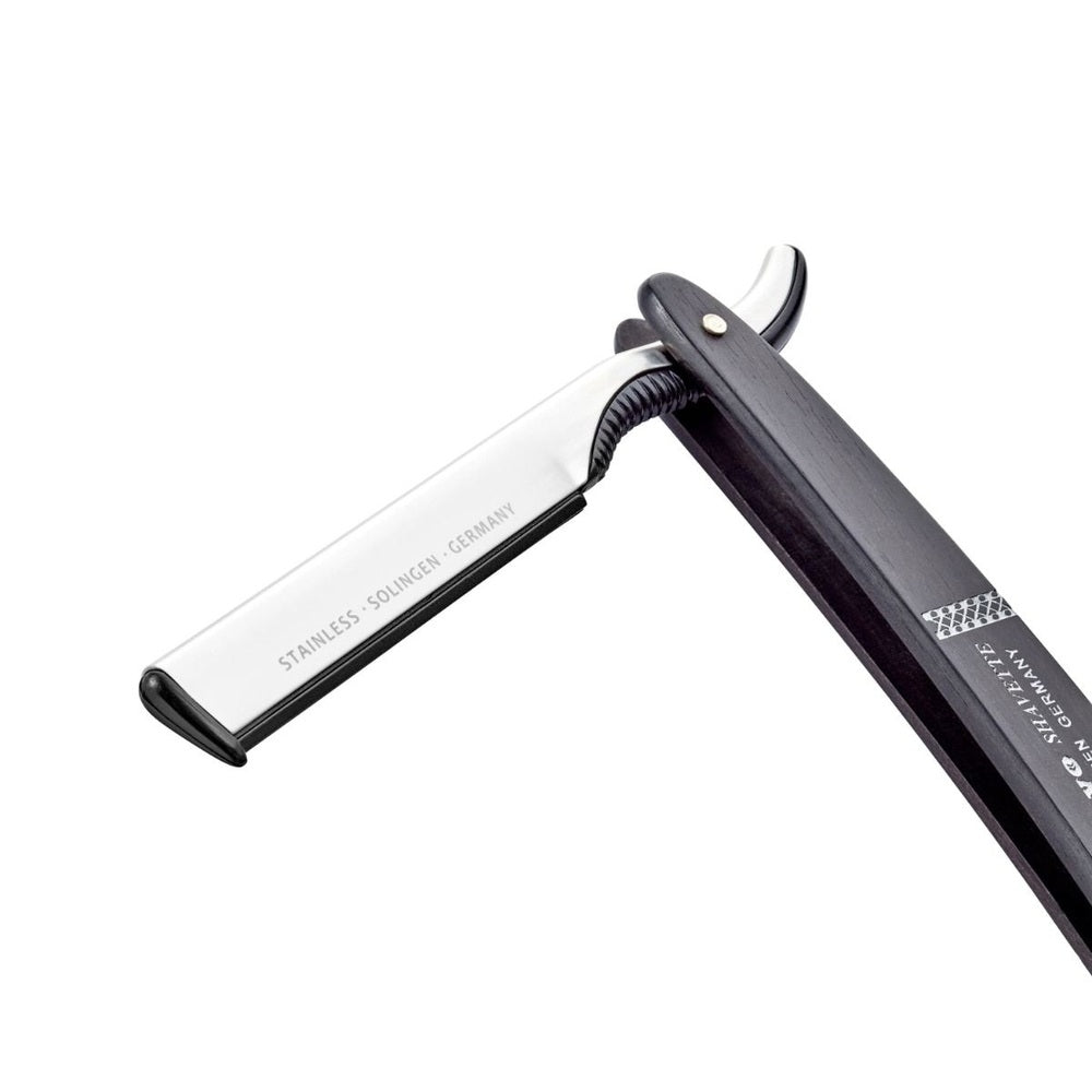 Shavette straight razor with ebony handle by DOVO Solingen – view 4