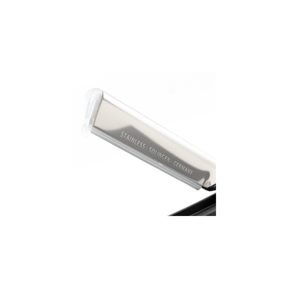 Dovo ebony shavette, stainless steel straight razor for replaceable blades – view 5