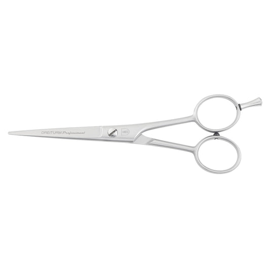 Ciseaux de coiffure Dreiturm Micro inox mat avec repose-doigt 5,5 pouces