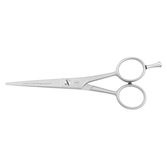 Ciseaux de coiffure Dreiturm Micro inox mat avec repose-doigt