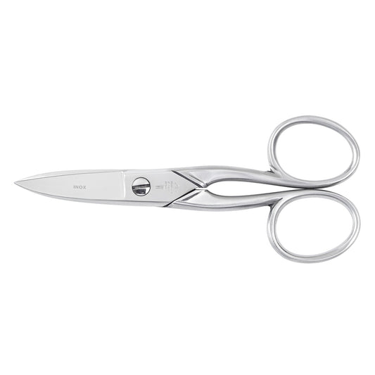 Dreiturm Nagelschere Micro Inox, 4,5 Zoll, aus Solingen mit Mikroverzahnung und aufgebogener Schneide